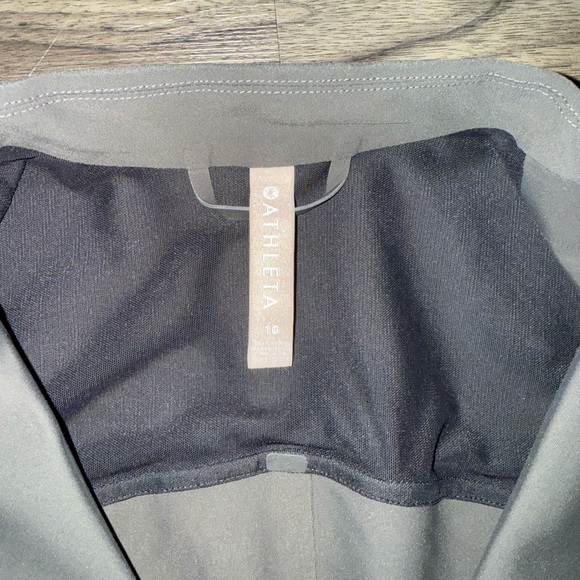 ATHLETA Interstellar Blazer Gray Work Jacket Travel Sz 10 - Picture 2 of 7